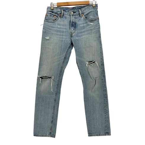 リーバイス LEVI STRAUSS&CO 501 ボタンフライ ダメージ デニム パンツ レディース