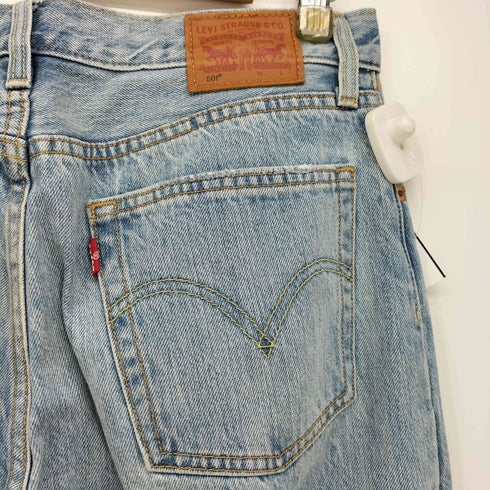 リーバイス LEVI STRAUSS&CO 501 ボタンフライ ダメージ デニム パンツ レディース