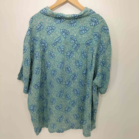 ピューリタン PURITAN 90S リーフ 総柄 オープンカラーシャツ メンズ 2XL