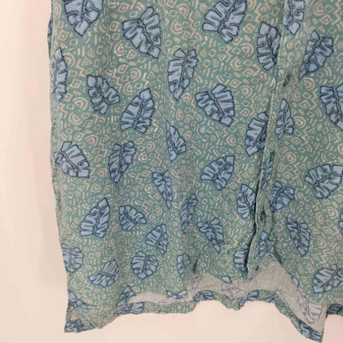 ピューリタン PURITAN 90S リーフ 総柄 オープンカラーシャツ メンズ 2XL