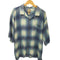 トミーバハマ Tommy Bahama 90S 総シルク チェック オープンカラーシャツ メンズ XL
