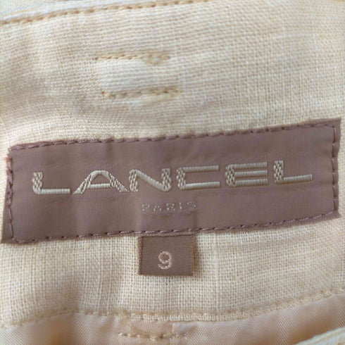 ランセル LANCEL コットンリネン2タックテーパードパンツ レディース 9