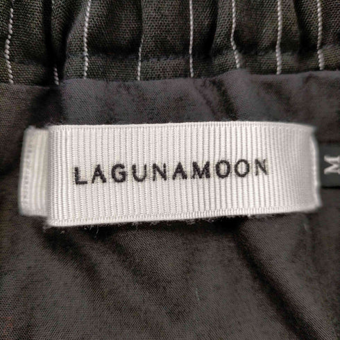 ラグナムーン LAGUNAMOON ストライプキャミソールボリュームワンピース レディース JPN:M
