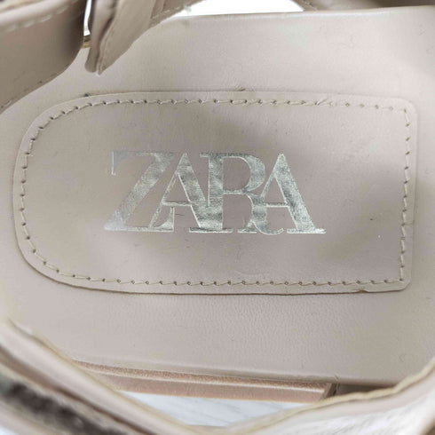 ザラ ZARA ストラップレザーサンダル レディース JPN:38