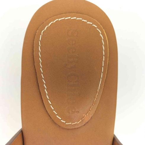 シーバイクロエ SEE BY CHLOE オープントゥ ウェッジソール 厚底サンダル レディース EUR:38