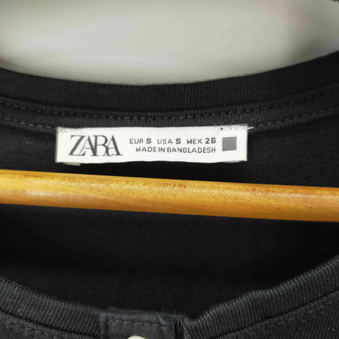 ザラ ZARA Black Dress ノーカラーロングワンピース レディース JPN:S