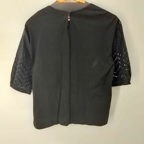 ビューティーアンドユースユナイテッドアローズ BEAUTY & YOUTH UNITED ARROWS 23SS エンブロイダリーレース7分袖カットソー レディース
