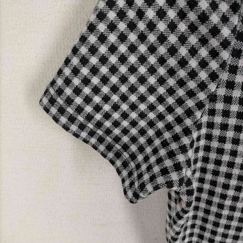 ザラ ZARA チェック柄 スリット S半袖ワンピース レディース JPN:S