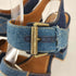 シーバイクロエ SEE BY CHLOE パッチワーク チャンキーヒール サンダル レディース EUR:36