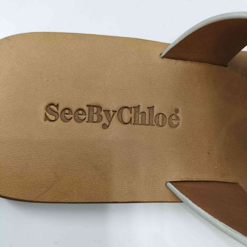 シーバイクロエ SEE BY CHLOE フラワー ミュールサンダル レディース 35 1/2
