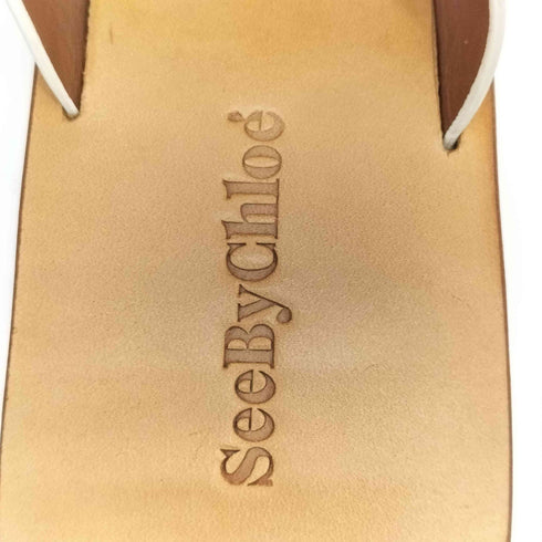 シーバイクロエ SEE BY CHLOE フラワー ミュールサンダル レディース 37 1/2
