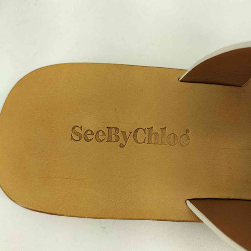 シーバイクロエ SEE BY CHLOE フラワー ミュールサンダル レディース EUR:37