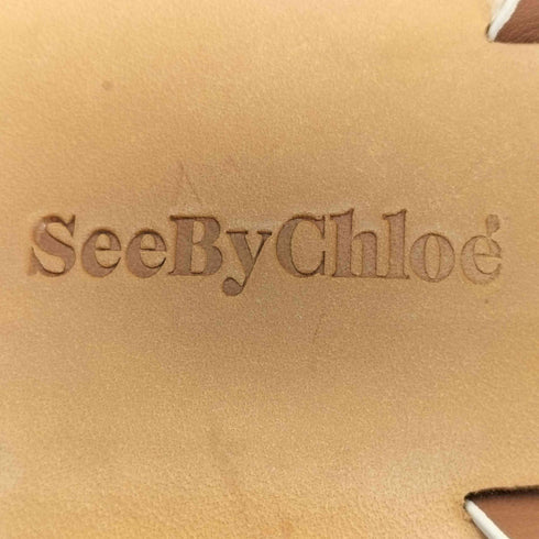 シーバイクロエ SEE BY CHLOE フラワー ミュールサンダル レディース EUR:38