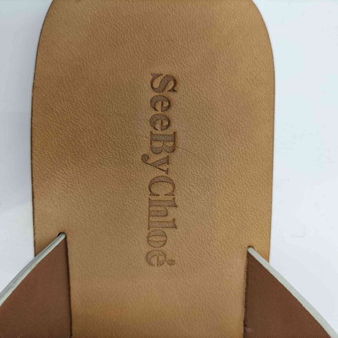 シーバイクロエ SEE BY CHLOE フラワー ミュールサンダル レディース 39 1/2