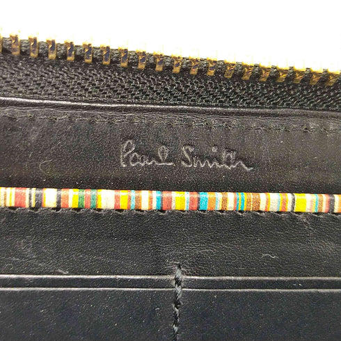 ポールスミス Paul Smith ラウンドジップ レザー長財布 メンズ