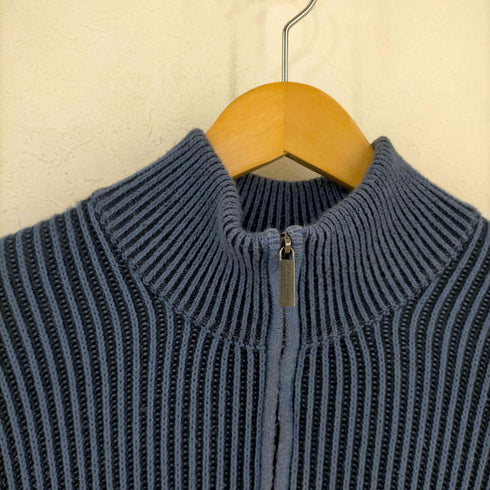 ペリーエリス PERRY ELLIS 00s アクリルコットン ハーフジップクロッシェニット メンズ import:XL