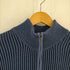 ペリーエリス PERRY ELLIS 00s アクリルコットン ハーフジップクロッシェニット メンズ import:XL
