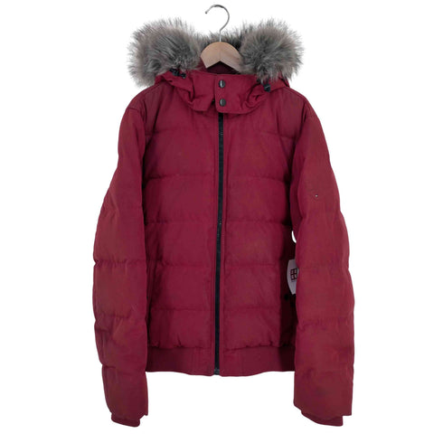 トミーヒルフィガー TOMMY HILFIGER フェイクファー ダウンジャケット メンズ import:L
