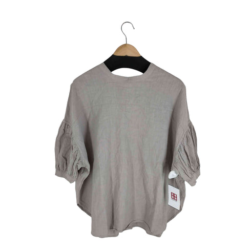 メリ meri リネン素材バルーンシャツ レディース FREE