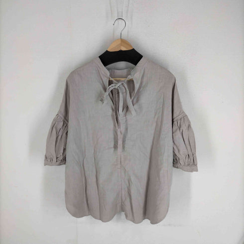 メリ meri リネン素材バルーンシャツ レディース FREE