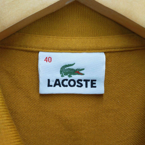 ラコステ LACOSTE ロゴ刺繍ポロシャツ レディース 40