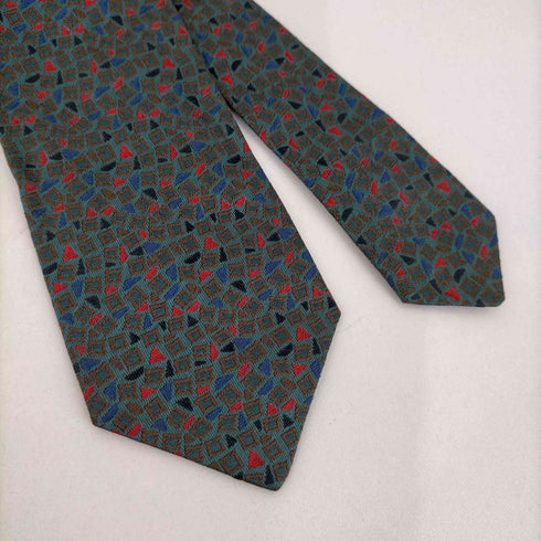 ジョルジオアルマーニ Giorgio Armani 総柄 シルク ネクタイ メンズ