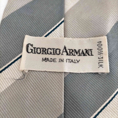 ジョルジオアルマーニ Giorgio Armani レジメンタル シルクネクタイ メンズ