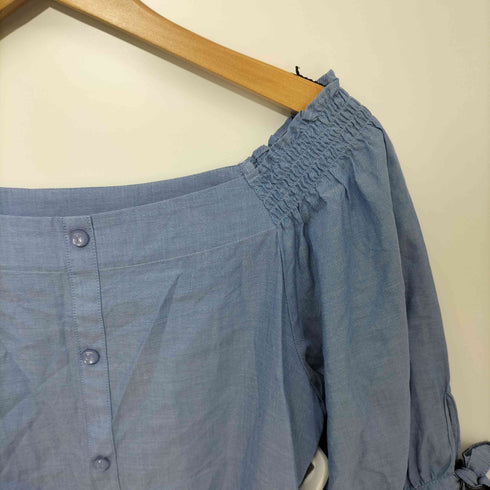 ブルーレーベルクレストブリッジ BLUE LABEL CRESTBRIDGE パフスリーブブラウス レディース 36