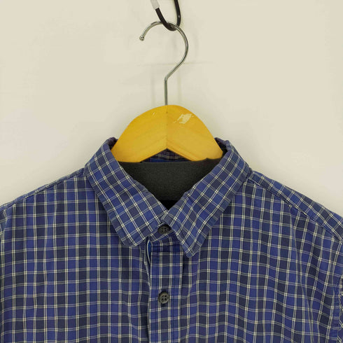 バナナリパブリック BANANA REPUBLIC S/S ワンポケットチェックシャツ メンズ import:L