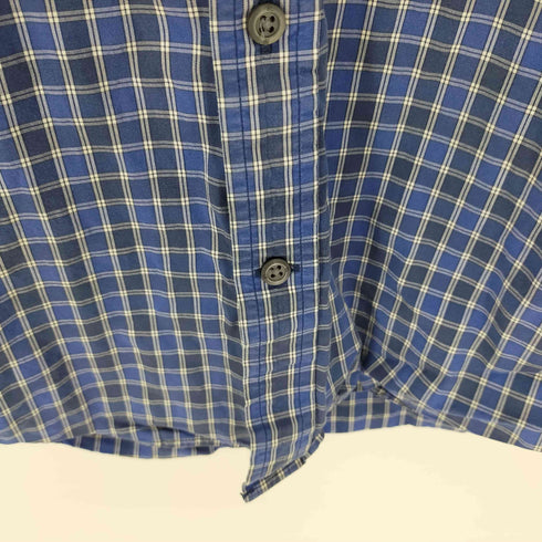 バナナリパブリック BANANA REPUBLIC S/S ワンポケットチェックシャツ メンズ import:L
