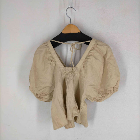 スナイデル snidel 20SS LINEN PUFF SLEEVE TOPS レディース ONE SIZE