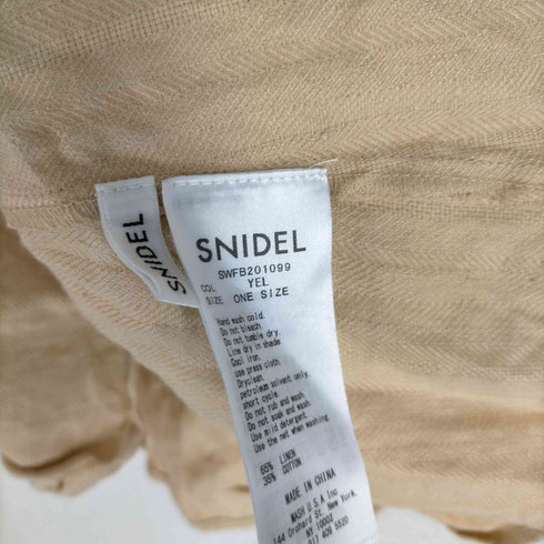 スナイデル snidel 20SS LINEN PUFF SLEEVE TOPS レディース ONE SIZE