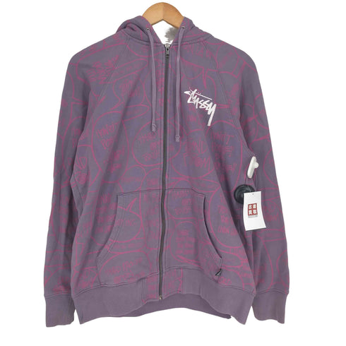 ステューシー Stussy ショーンフォントプリントジップパーカー メンズ JPN:M