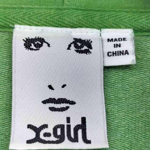 エックスガール X-girl COMPACT ZIP UP HOODIE レディース JPN:S