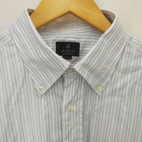 ランバンコレクション LANVIN COLLECTION ロングスリーブ ボタンダウン シャツ メンズ 43-86