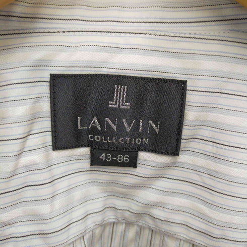 ランバンコレクション LANVIN COLLECTION ロングスリーブ ボタンダウン シャツ メンズ 43-86