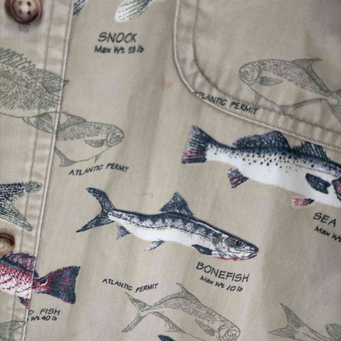 magellan お魚柄 fish shirt ボタンダウン メンズ