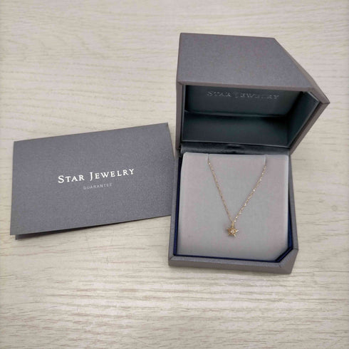 スタージュエリー STAR JEWELRY dia star necklace k10 gold レディース