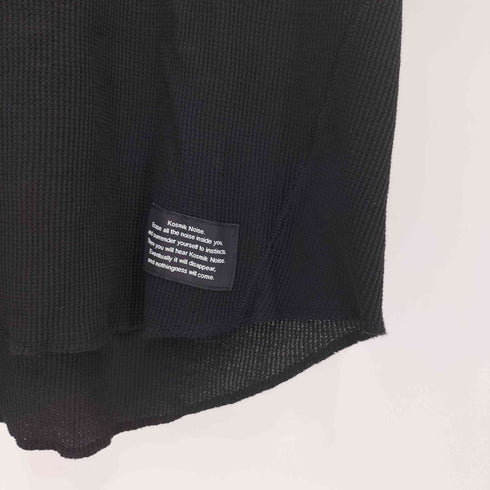 ジーユー GU 24SS ドライワッフルTシャツ サーマル メンズ L