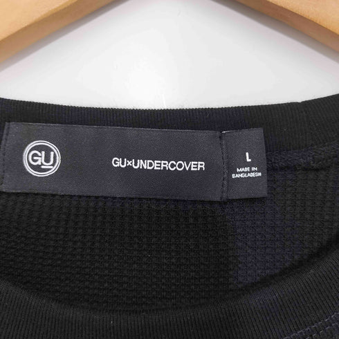 ジーユー GU 24SS ドライワッフルTシャツ サーマル メンズ L