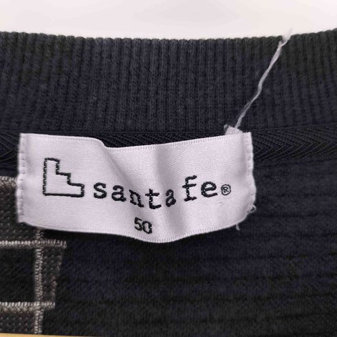 santafe 多素材 ロゴ刺繍 クルーネック スウェット メンズ JPN:50