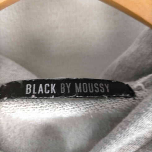 ブラックバイマウジー BLACK by moussy 裾カットオフ ドルマンスリーブ ジップアップパーカー レディース FREE