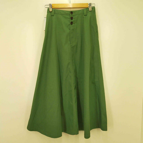 ユナイテッドアローズグリーンレーベルリラクシング UNITED ARROWS green label relaxing ベトナム製 チノフレアスカート レディース FR:36