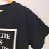 フォーティーパーセントアゲインストライツ FORTY PERCENTS AGAINST RIGHTS MY LIFE IS MY LIFE ロゴプリントクルーネックTシャツTシャツ メンズ import:M