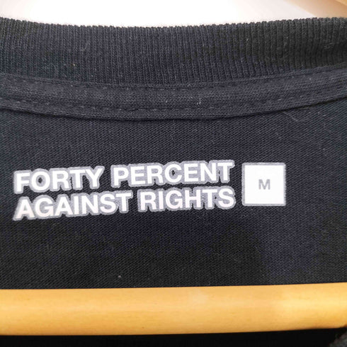 フォーティーパーセントアゲインストライツ FORTY PERCENTS AGAINST RIGHTS MY LIFE IS MY LIFE ロゴプリントクルーネックTシャツTシャツ メンズ import:M