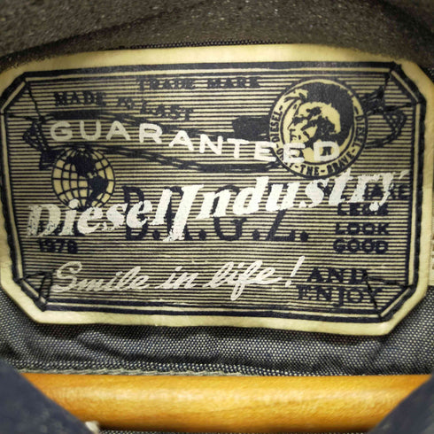 ディーゼル DIESEL マルチポケット デニムジャケット トラッカー バック刺繍 Diesel Industry メンズ L