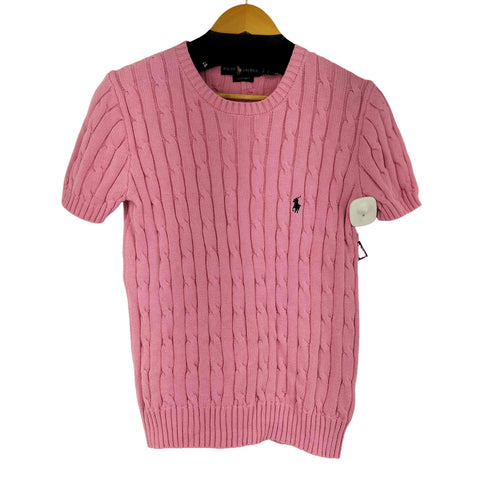 ラルフローレン RALPH LAUREN CUSTOMU FIT S/Sケーブルニット トップス レディース JPN:M
