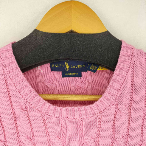 ラルフローレン RALPH LAUREN CUSTOMU FIT S/Sケーブルニット トップス レディース JPN:M