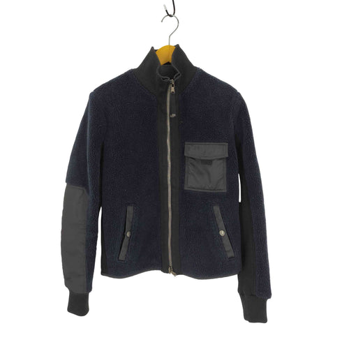 ディーゼルブラックゴールド DIESEL BLACK GOLD ジップアップ ボアジャケット ボンバージャケット 切替 メンズ L