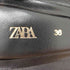 ザラ ZARA Leather Sandals With Block Heel Black レディース EUR:36